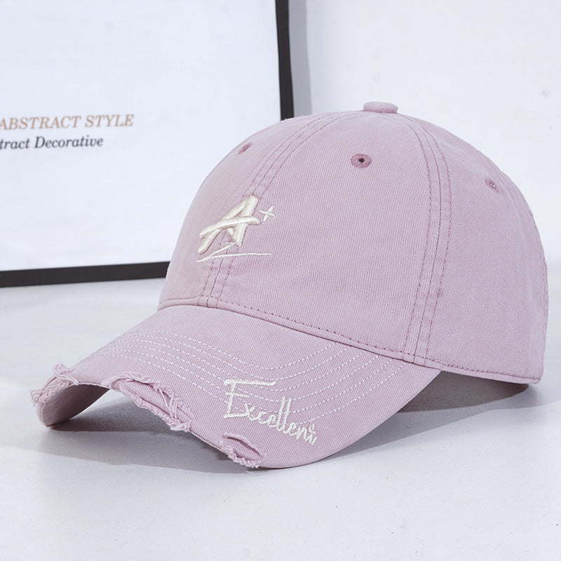 Fashionable Soft Ripped Cap