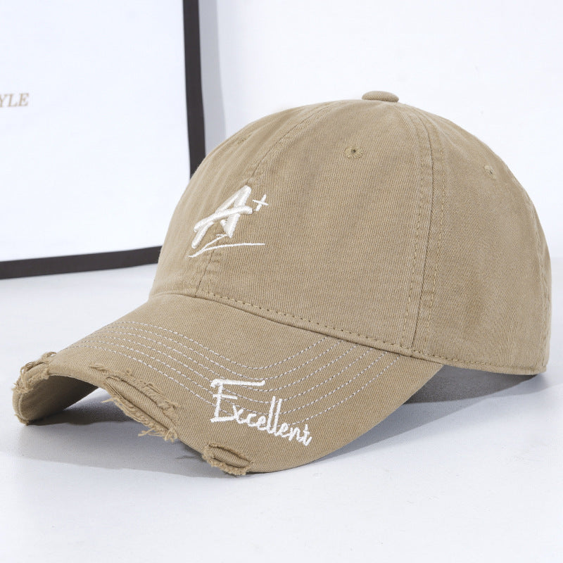 Fashionable Soft Ripped Cap