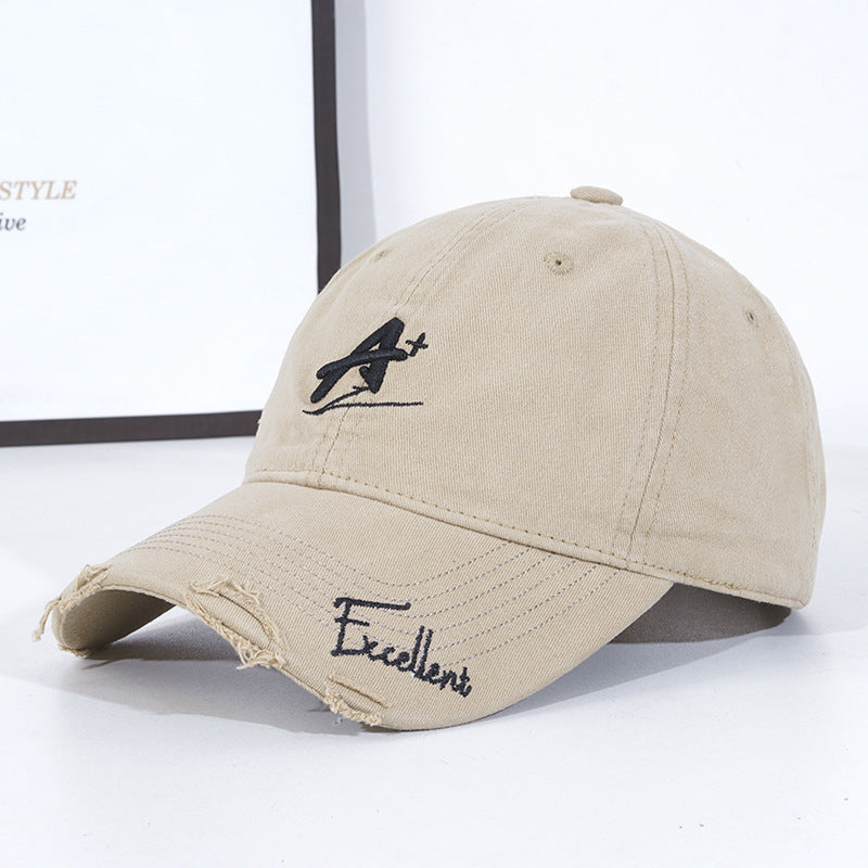 Fashionable Soft Ripped Cap