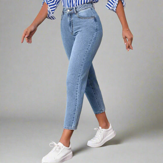 Retro High Waist Stretch Skinny Jeans For Women