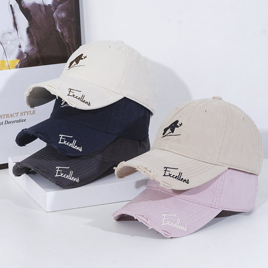 Fashionable Soft Ripped Cap